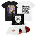 D2C Exclusive: Grey Britain - 2xLP - Red with Black Inkplosion + Grey Britain by Dan Mumford + Misery T-Shirt