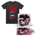 Orchestra of Wolves - Crystal Clear - Pink & Black Splatter + Shark T-Shirt