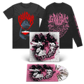 Orchestra Of Wolves - Crystal Clear - Pink + Black Splatter + OOW by We Three Club + Shark T-Shirt